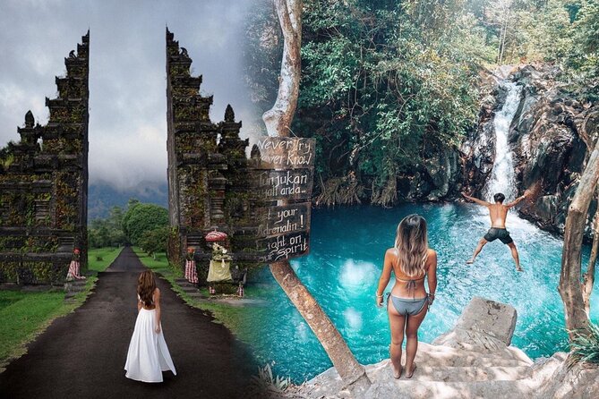 All Inclusive : Jumping Sliding at Aling- Aling Waterfall - Handara Gate - Lunch - The full waterfall route: Kroya, Kembar, Pucuk, and Aling-Aling