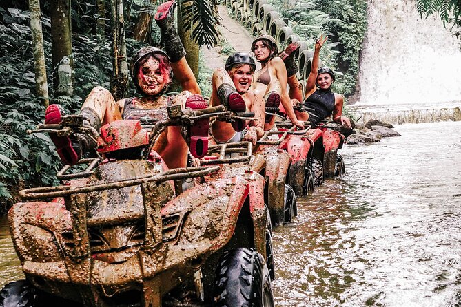 ATV Quad Bike Bali with Waterfall Gorilla Cave and Lunch - Safety gear and the first training moments