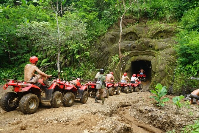 Bali ATV Quad Adventure - Ubud Monkey Forest and Waterfall - Tegenungan Waterfall: dramatic views, steep stairs, and crowds