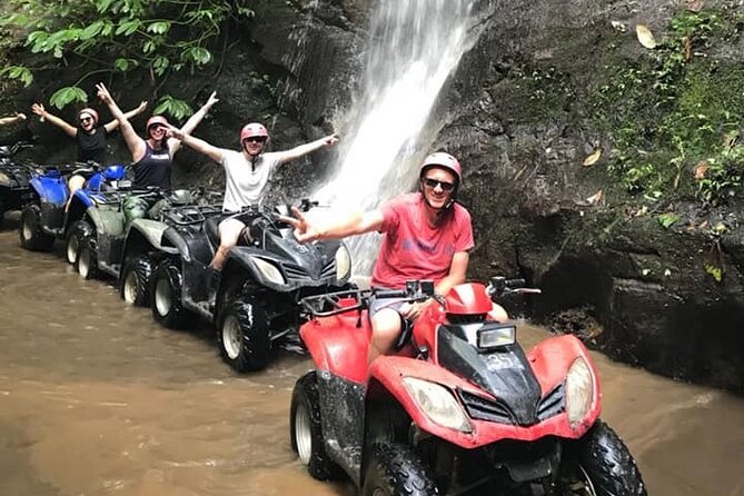 Bali ATV Quad Bike Through Tunnel, Waterfall, White Water Rafting - ATV through Ubud: rice fields, tunnels, waterfalls, and canyon tracks