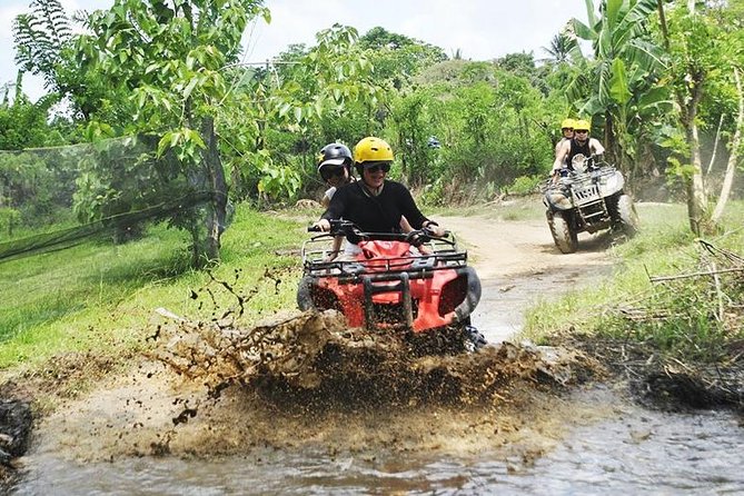 Bali Quad Bike Through Gorilla Cave - Monkey Forest and Waterfall - Lunch, shower, and the Abiansila pool bar reset
