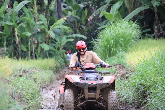 Ubud ATV Quad Bike with Ayung River Rafting Experience - After the rapids: buffet lunch, rice fields, and helmet-and-boots time