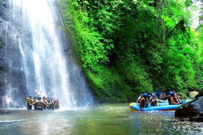 Ubud White Water Rafting with Waterfall and Lunch - The river run: rapids, waterfalls, and chances to cool off